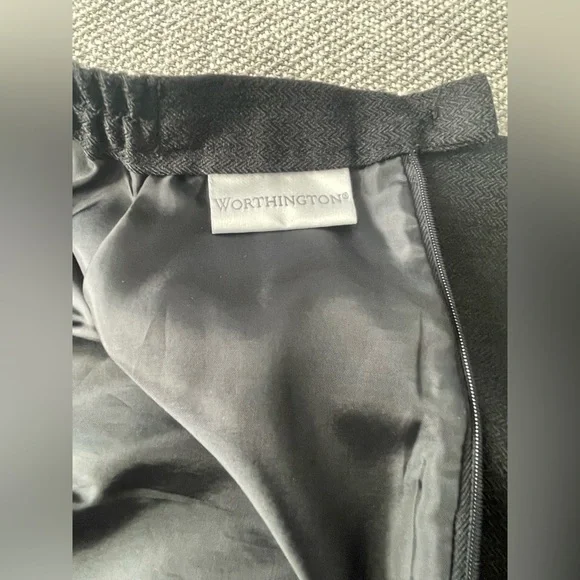 Worthington Gray Midi Pencil Skirt Work - Picture 2 of 16